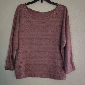 Long Sleeve Knit Top Size L
